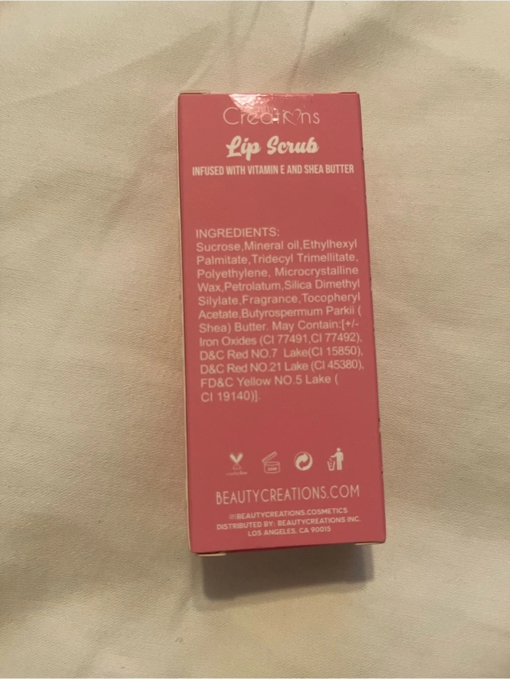Beauty Creations Watermelon Lip Scrub — Pink